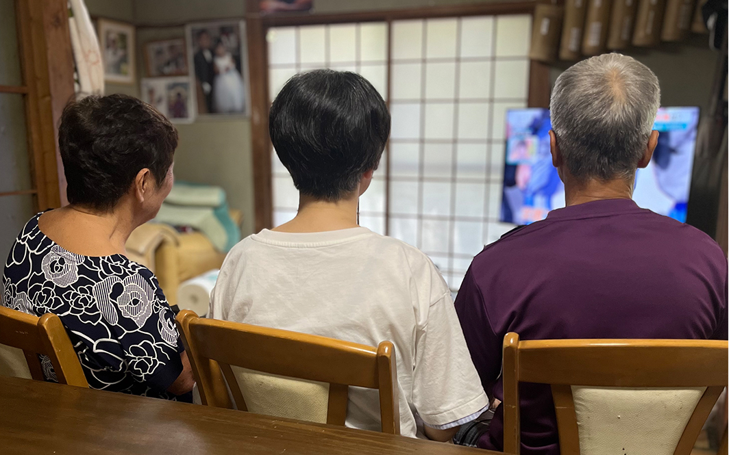 敬老の日　娘さんの写真です