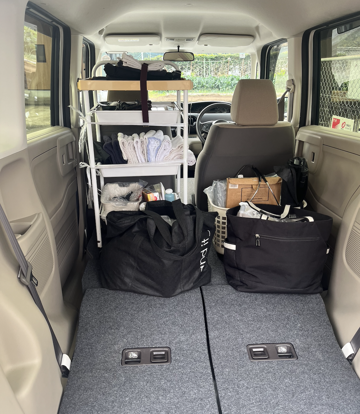 訪問美容道具の写真です