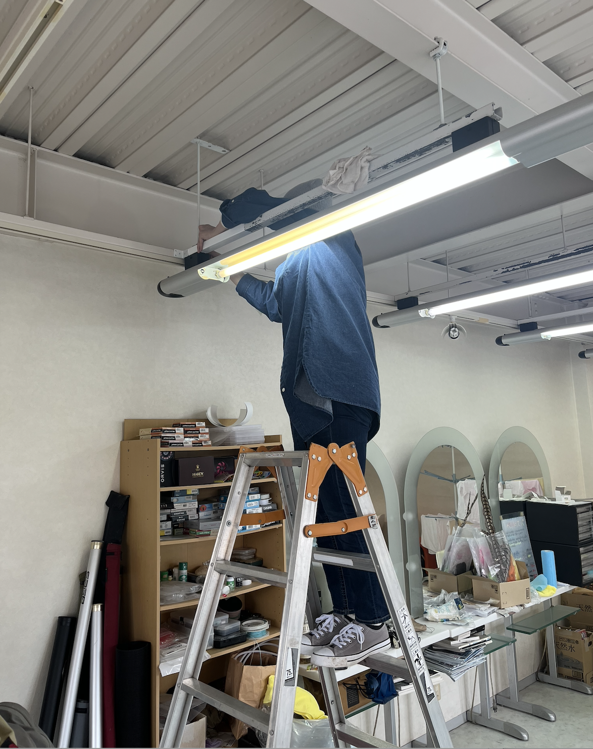 面貸しサロンの準備の写真です